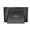 AOC hordozható touch IPS monitor 15,6" 16T2, 1920x1080, 16:9, 250cd/m2, 4ms, 60Hz, Micro-HDMI/2xUSB-C/Audio, Pivot