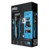 BRAUN Series 3 ProSkin Shave&Style 3010BT Wet&Dry borotva precíziós szakállvágóval és 5 fésűvel, fekete/kék