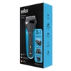 BRAUN Series 3 Shave&Style 310BT Wet&Dry borotva precíziós szakállvágóval és 5 fésűvel, fekete/kék
