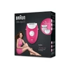 BRAUN Silk-épil 3 3-410 epilátor, málnapiros – vezetékes epilátor 3 kiegészítővel