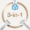 BRAUN Silk-épil 9 Flex 9010 Wet&Dry epilátor 6 kiegészítővel, többek között mélytisztító testradírozó kefével