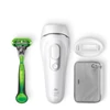 BRAUN Silk-expert Pro 5 PL5115 IPL-készülék 3 kiegészítővel: széles fej, Gillette Body borotva, neszesszer (férfi)