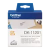 BROTHER Etikett címke DK-11201, Standard etikett címke, Elővágott (stancolt), Fehér alapon fekete, 400 db