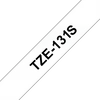 BROTHER Feliratozó szalag TZE131S, Átlátszó alapon fekete, 12mm széles, 4m