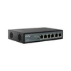 CUDY Switch 4x100Mbps (4xPOE+) + 2x100Mbps Uplink, Fémházas Asztali/Rackes, FS1006P