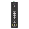 D-LINK Switch Ipari 10x1000Mbps + 2xSFP + 1x konzol port Menedzselhető Fémházas, DIS-200G-12S