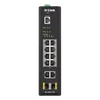 D-LINK Switch Ipari 10x1000Mbps (8xPOE) + 2xSFP + 1x konzol port Menedzselhető Fémházas,DIS-200G-12PS
