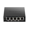 D-LINK Switch 5x1000Mbps (4xPOE+) Fémházas Asztali, DGS-1005P/E