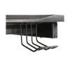 DELTACO GAMING Asztal GAM-055, DT210B Gaming table, metal legs, PVC treated surface, built-in hanger for headset, black