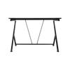 DELTACO GAMING Asztal GAM-055, DT210B Gaming table, metal legs, PVC treated surface, built-in hanger for headset, black