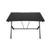 DELTACO GAMING Asztal GAM-055, DT210B Gaming table, metal legs, PVC treated surface, built-in hanger for headset, black