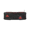 DELTACO GAMING Billentyűzet GAM-024UK, keyboard, anti-ghosting, USB, UK layout, black/orange