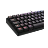 DELTACO GAMING Billentyűzet GAM-075B, mini mechanical keyboard, 60% PAN-Nordic Layout, RGB, brown switchws, black
