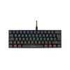 DELTACO GAMING Billentyűzet GAM-075B, mini mechanical keyboard, 60% PAN-Nordic Layout, RGB, brown switchws, black