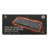 DELTACO GAMING Billentyűzet GAM-075, mini mechanical keyboard, 60% PAN-Nordic Layout, RGB, red switch, black