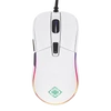 DELTACO GAMING Vezetékes Egér GAM-085-W, optical, RGB, PMW 3325 sensor, 5000 DPI, 1000 Hz, 1.8m cable, USB, glossy white