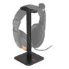 DELTACO GAMING Fejhallgató állvány GAM-071, Universal Headphone Stand, Non-slip, Black.