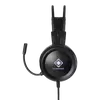 DELTACO GAMING Fejhallgató mikrofonnal GAM-105, headset, 50mm drivers, LED, works with Xbox and Playstation, black