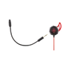 DELTACO GAMING Füllhallgató mikrofonnal GAM-076, In-Ear Gaming Headset, 30Hz-16kHz, removable mic, 1.2m cable, black/red