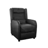 DELTACO GAMING Gamer fotel GAM-087-B, DC 420 Armchair, artificial leather, recliner, 49cm wide seat cushion, black