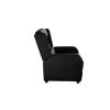 DELTACO GAMING Gamer fotel GAM-087-B, DC 420 Armchair, artificial leather, recliner, 49cm wide seat cushion, black