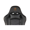 DELTACO GAMING Gamer szék GAM-052, Gaming chair in PU leather, neck pillow, back cushion, black/orange