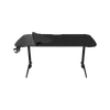 DELTACO GAMING Gaming table DT310, metal legs, adjustable height, built-in mouse pad, built-in hanger for headset, black