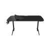 DELTACO GAMING Gaming table DT310, metal legs, adjustable height, built-in mouse pad, built-in hanger for headset, black