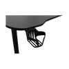 DELTACO GAMING Gaming table DT320, metal legs, adjustable height, built-in mouse pad, built-in hanger for headset, black