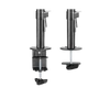 DELTACO GAMING Kétkaros asztali rögzítő GAM-040, Dual monitor desk mount, 13"-32" screens, VESA 75x75/100x100, black