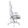 DELTACO GAMING WCH90 RGB Gaming chair in imitation leather, 332 different RGB modes, neck cushion, back cushion, white