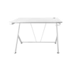 DELTACO GAMING WT85 Gaming table, Steel frame, surface treated MDF, cable drawing holes, mug and headphone holder, white