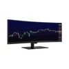LENOVO Ívelt Monitor ThinkVision P44w-10; 43.4" UHD 3840x1200 VA 144Hz, 32:10, 3000:1, 380 nits, 4ms, HDMI, DP, USB 3.1