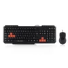 LOGIC Gaming Vezetékes Billentyűzet + Egér kombó, Fekete HUN, MK-LC-LKM-201-HU