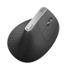 LOGITECH Egér - MX Vertical Ergonomic Wireless Bluetooth Optikai Fekete