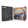 MAXELL bluetooth headset fejhallgató, BT800, Hi-RES, kék-narancssárga