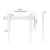 Multibrackets VESA falikonzol Super Slim Fixed 600 MAX, 32"-100"