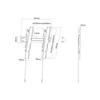 Multibrackets VESA falikonzol Super Slim, dönthető 400 MAX, 32-55"