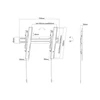 Multibrackets VESA falikonzol Super Slim 600 MAX, dönthető 40-75"