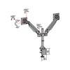 Multibrackets asztali rögzítő Gas Lift Dual, dönthető, forgatható 15-32", fehér