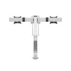 Multibrackets Gaslift asztali rögzítő egykaros dupla konzol, 15" - 32", fehér