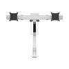 Multibrackets Gaslift asztali rögzítő egykaros dupla konzol, 15" - 32", fehér