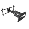 Multibrackets Long Reach 910 mm fali konzol, karos, dual, dönthető, forgatható 50"-90", fekete