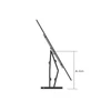 Multibrackets Long Reach 910 mm fali konzol, karos, dual, dönthető, forgatható 50"-90", fekete