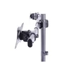 Multibrackets asztali rögzítő Dual, dönthető, forgatható 15-27", fekete