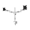 Multibrackets asztali rögzítő Officeline Dual dönthető, forgatható konzol, 15" - 30", fehér