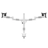 Multibrackets asztali rögzítő Officeline Dual dönthető, forgatható konzol, 15" - 30", fehér