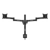 Multibrackets asztali rögzítő Officeline Dual dönthető, forgatható konzol, 15" - 30", fekete