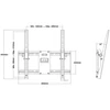Multibrackets fali rögzítő univerzális, dönthető 32-55", fekete
