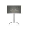 Multibrackets gurulós padló állvány 180 HD Single, 55-80", ezüst